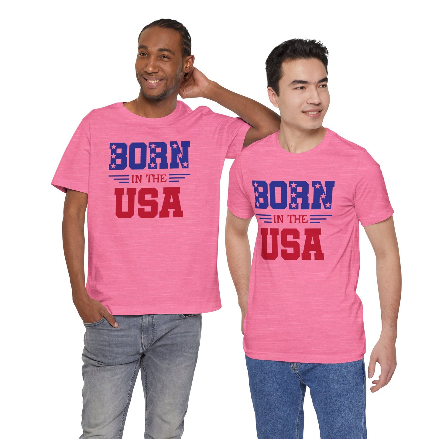 Born In The USA, Unisex Jersey Short Sleeve Tee