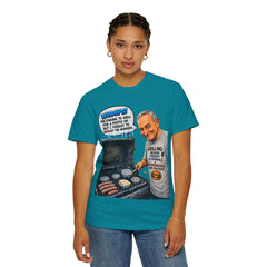 Grill Master Grandpa Funny BBQ T-Shirt — "Whoops! Pretending to Grill for a Photo" Graphic Tee