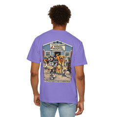 Lauren McGowan Front Logo Back Graphic Baldwin Harbor Animal Hospital "Who Let the Dogs Out?" Tee