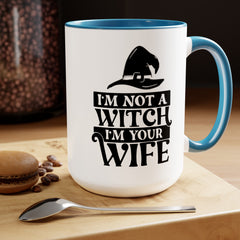 Princess Bride Quote Mug,I'm Not A Witch I'm Your Wife,Valerie,Carol Kane fan,80s Movie Quote,romcom mug,movie lover gift,comedy movie mug,