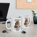 Grumpy Cat Drinking Coffee Ceramic Mug, 11oz, 15 oz