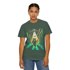 Raccoon UFO Funny Comfort Colors Graphic T-Shirt