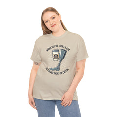 Amputee Coffee Humor - Unisex Heavy Cotton Tee
