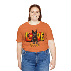 Personalized Love Your Dog T-Shirt — Designed with your dogs name and picture Graphic Tee