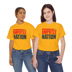 Amputee Nation Unisex Heavy Cotton Tee, Support Shirt, Gift for Amputees, Awareness Apparel, Casual Comfort Wear