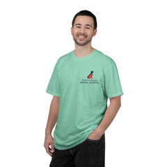 Front Logo Back Graphic Baldwin Harbor Animal Hospital "Who Let the Dogs Out?" Graphic Tee
