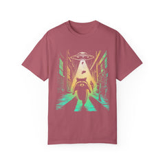 Raccoon UFO Funny Comfort Colors Graphic T-Shirt