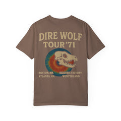 Retro Band Tour Unisex Comfort Colors T-Shirt - Dire Wolf '71