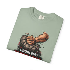 Problem? Punch the Boulder T-Shirt — Funny Raccoon City Gym / Motivational Workout Tee