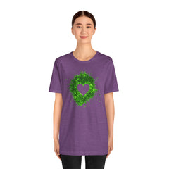 Galaxy Heart Tee — Purple or Green Splatter Heart T-Shirt