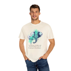 Elephants Graphic  Garment-Dyed T-shirt