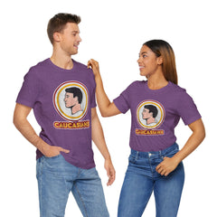 Graphic Tee - Funny Caucasians Satire Head Shot Unisex Jersey Short Sleeve Tee