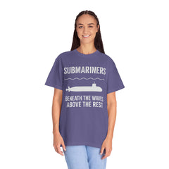 Submariners T‑Shirt — “Beneath the Waves Above the Rest” Navy Crew Tee