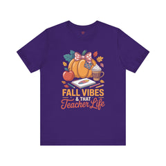 Fall Vibes Teacher Life T-Shirt