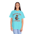 Parrot With A Playlist - Unisex Garment-Dyed T-shirt