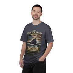 USS Patrick Henry SSBN 599 Submarine T-Shirt with a quote from its namesake