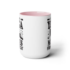 Funny Cat Graphic Mug, I Get My Yoga Moves From My Cat, Feline Mug, Pet Lover, Yoga Lover Mug, Cat Lover Mug, Gift for her, Workout Mug, Gift for Mom