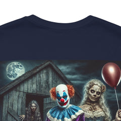 Halloween Scare Actor - Front and Back Graphic Unisex Jersey Short Sleeve Tee