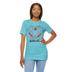 Phlebotomist Heart Butterflies Tee