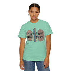 Nephrologist Bean Queen, Graphic Unisex Garment-Dyed T-shirt
