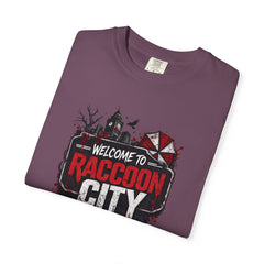 Raccoon City Graphic T-Shirt — "Welcome to Raccoon City" Horror Gamer Tee