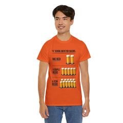 T-Shirt -  "A" School Math for Sailors Funny Beer Graphic Tee