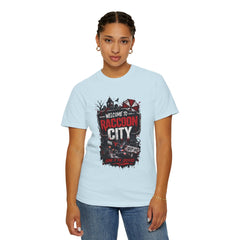 Raccoon City Graphic T-Shirt — "Welcome to Raccoon City" Horror Gamer Tee