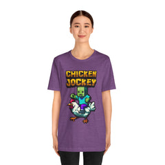 Video Game Chicken Jockey Tee - Unisex Short Sleeve T-Shirt