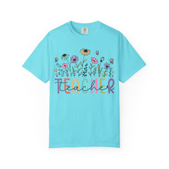 Floral Teacher Appreciation T-Shirt - Comfort Colors Soft