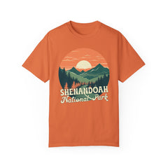 Shenandoah National Park Graphic, Comfort Colors Soft Relaxed Fit Unisex Garment-Dyed T-shirt