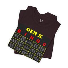 FUNNY GEN X BINGO - Unisex Jersey Short Sleeve Tee