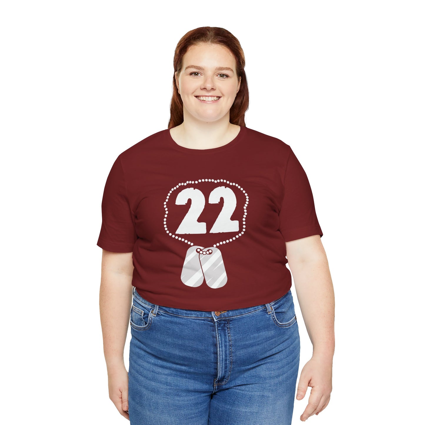 22 Veteran Suicides A Day - Unisex Jersey Short Sleeve Tee