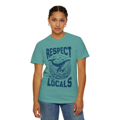 Respect the Locals Whale T-Shirt — Marine Conservation Graphic