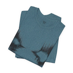 Mountain River Bank Nature-Inspired Graphic Tee