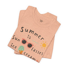 Summer Is — Graphic Tee (Sunglasses, Ice Cream & Sandals)