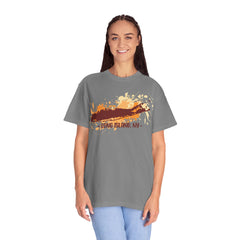 Long Island NY Comfort Colors Garment-Dyed T-shirt with Long Island Ice Tea Cocktail Recipe on Back
