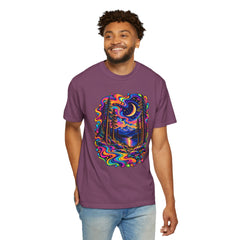 Mystical Psychedelic Moonlit Forest T-Shirt