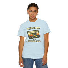 Mixtape Face T-Shirt — Retro Cassette Music Graphic Tee