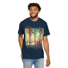 Summer Vibes Graphic T-Shirt - "Take Me Where Summer Never Ends"