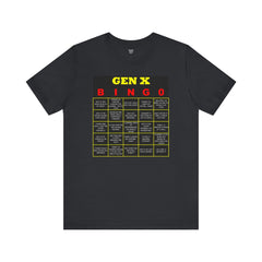 FUNNY GEN X BINGO - Unisex Jersey Short Sleeve Tee
