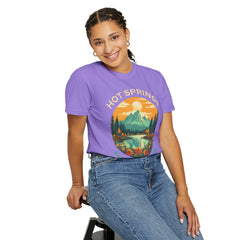 Hot Springs National Park Graphic, Comfort Colors Soft Relaxed Fit Unisex Garment-Dyed T-shirt