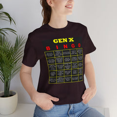 FUNNY GEN X BINGO - Unisex Jersey Short Sleeve Tee