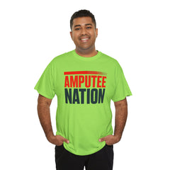 Amputee Nation Unisex Heavy Cotton Tee, Support Shirt, Gift for Amputees, Awareness Apparel, Casual Comfort Wear