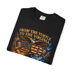 250th Anniversary - From the Bushnell Turtle to the Virginia Class Submarine 1776-2026 Tee