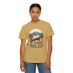 Grand Teton National Park Graphic, Comfort Colors Soft Relaxed Fit Unisex Garment-Dyed T-shirt