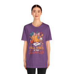 Fall Vibes Teacher Life T-Shirt
