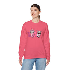 Woman's Love Coffee Valentine -  Unisex Heavy Blend™ Crewneck Sweatshirt