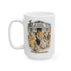 Who Let The Cats Out Baldwin Harbor Animal Hospital Ceramic Mug – (11oz/15oz)