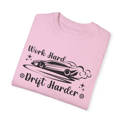 Sports Car Drift Unisex T-Shirt - Work Hard, Drift Harder