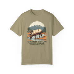 Grand Teton National Park Graphic, Comfort Colors Soft Relaxed Fit Unisex Garment-Dyed T-shirt